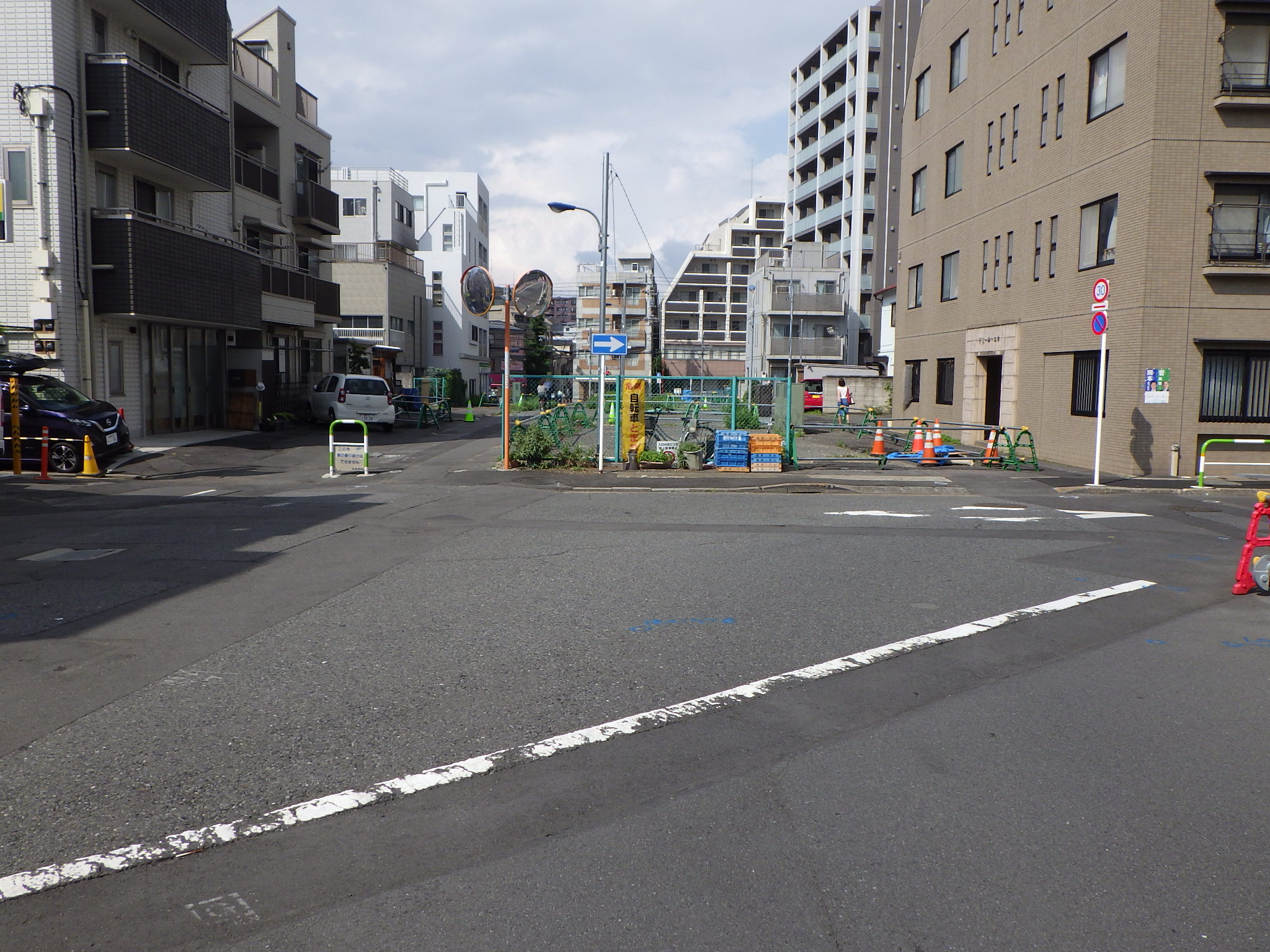 補助87号線街路築造工事 施工前①